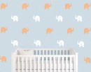 Elephants Pattern Wall Sticker